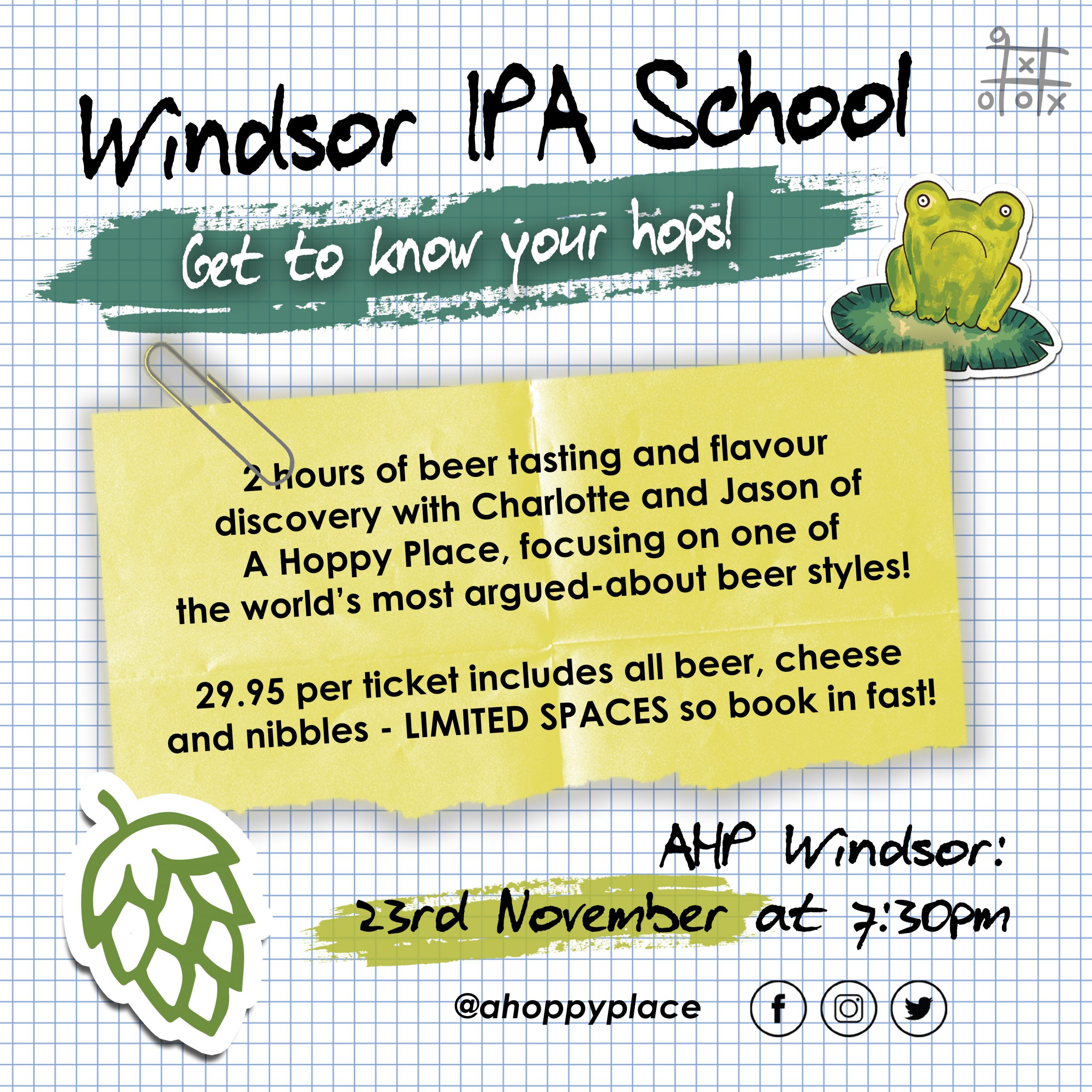 Beer School - Windsor. Thursday November 23rd