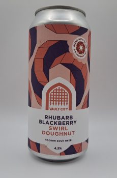 Vault City. Rhubarb Blackberry Swirl Doughnut CAN
