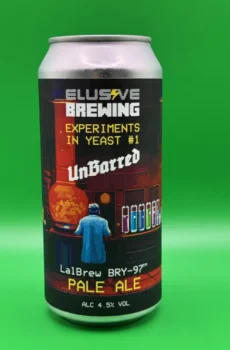 Elusive x UnBarred Brewery. Experiments In Yeast #1 BRY-97. Can